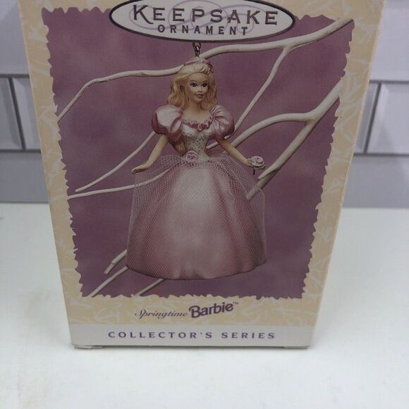 Hallmark Keepsake Ornament Springtime Barbie 1996 New Collector's Series #2 - Picture 6 of 7